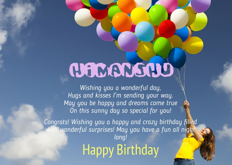 Birthday Congratulations for Himanshu.