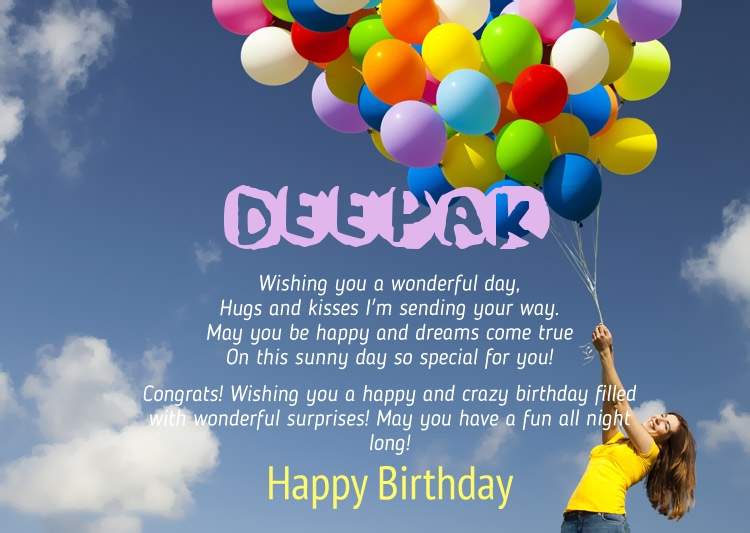 birthday congratulations for deepak