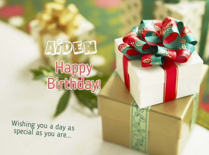 Birthday wishes for AIDEN