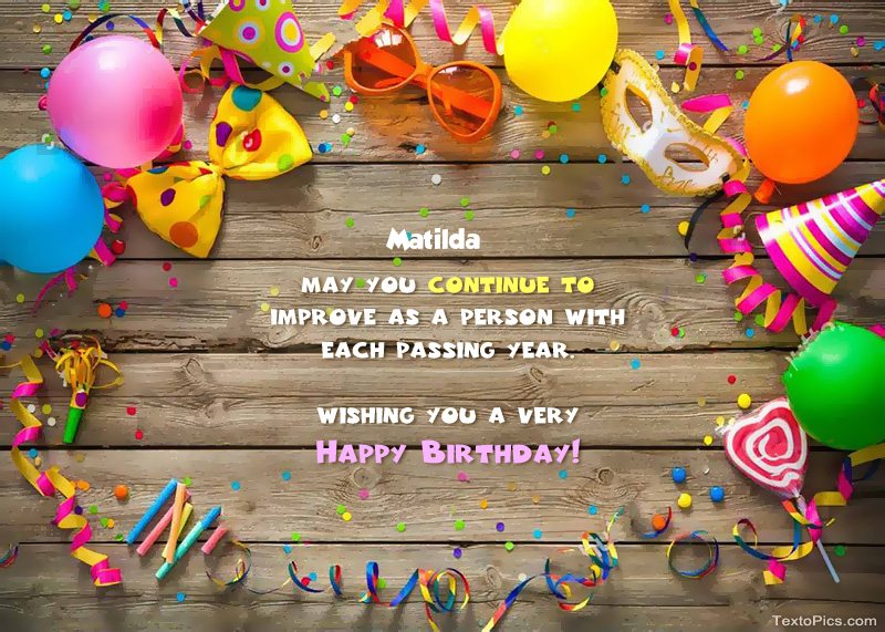 Funny pictures Happy Birthday Matilda