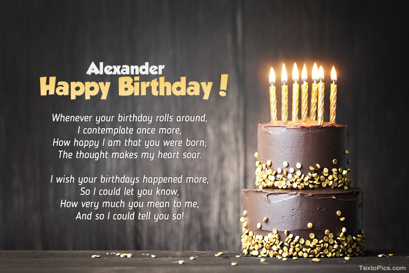Happy Birthday images for Alexander
