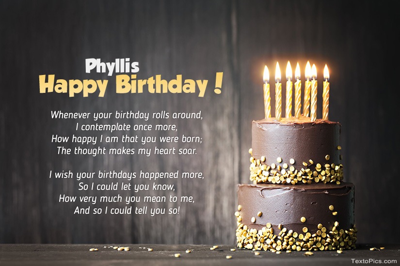 Happy Birthday images for Phyllis