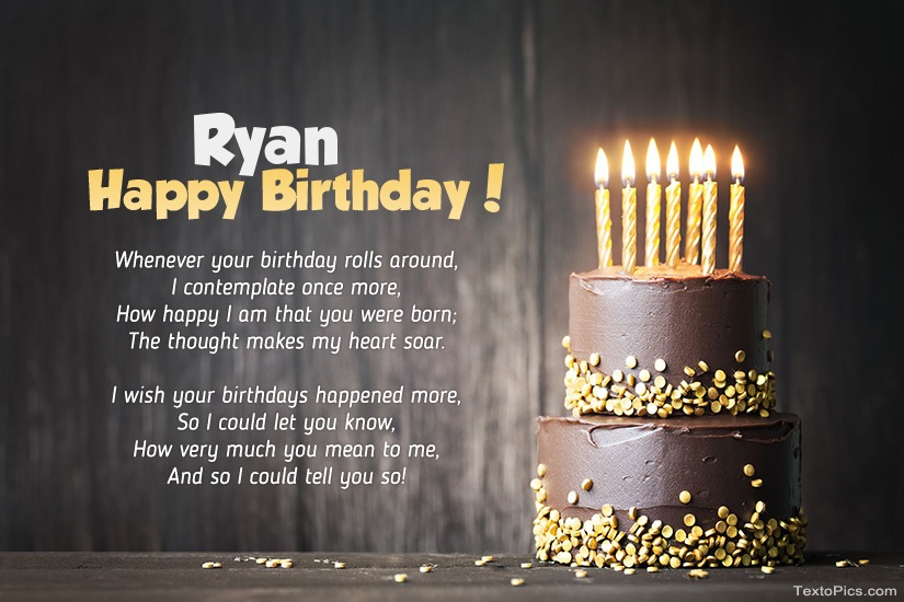 Happy Birthday images for Ryan