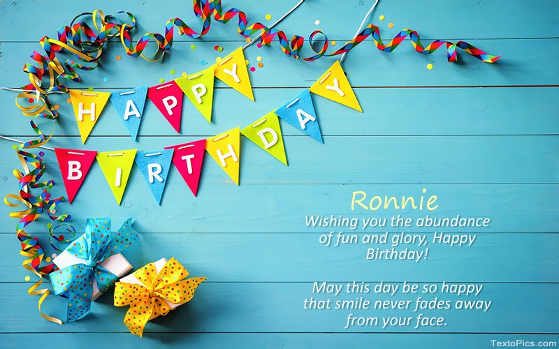 Happy Birthday pics for Ronnie
