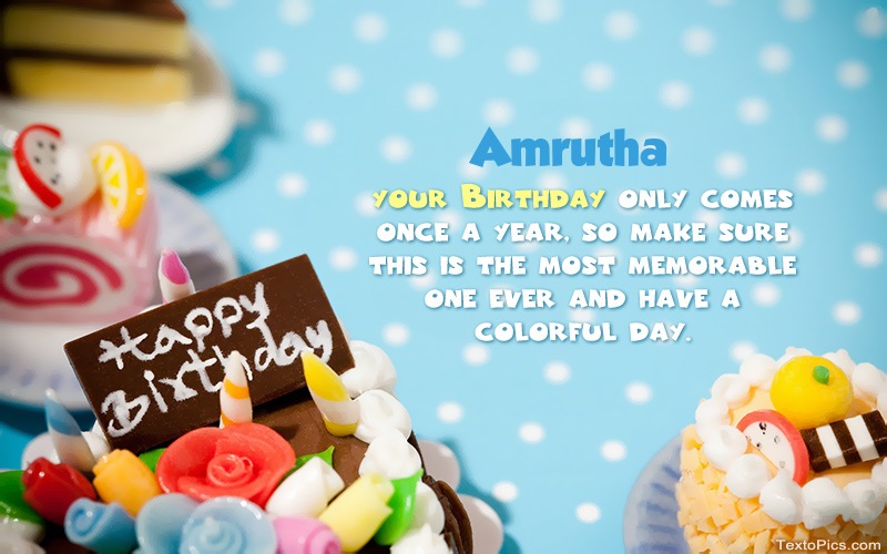 Happy Birthday pictures for Amrutha