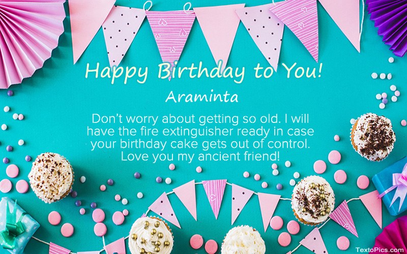 Araminta - Happy Birthday pics