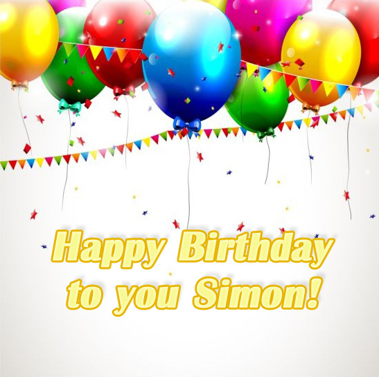 Simon Happy Birthday to you!