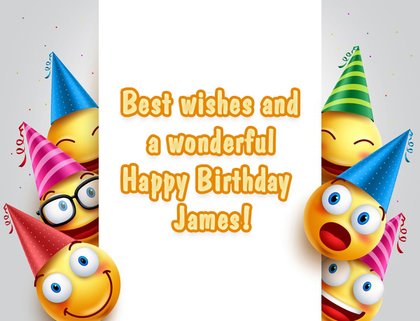 James wonderful Happy Birthday!