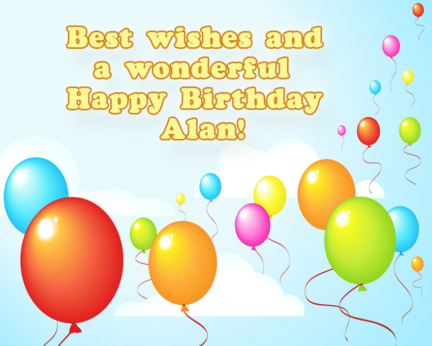 Best wishes and a wonderful Happy Birthday Alan!