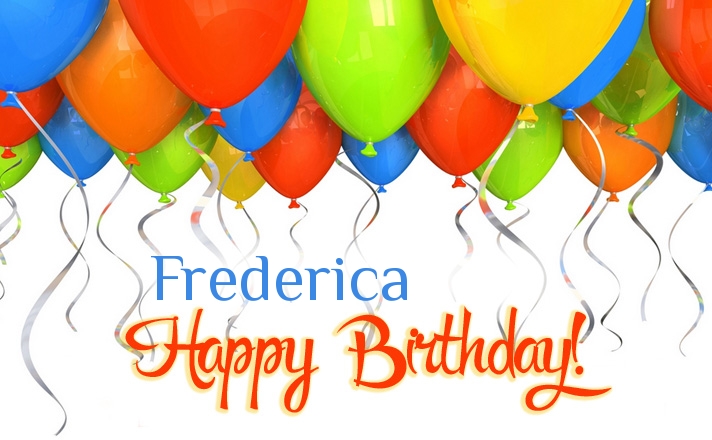 Birthday greetings Frederica