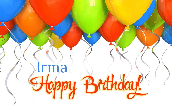 Birthday greetings Irma