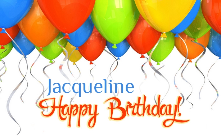 Birthday greetings Jacqueline