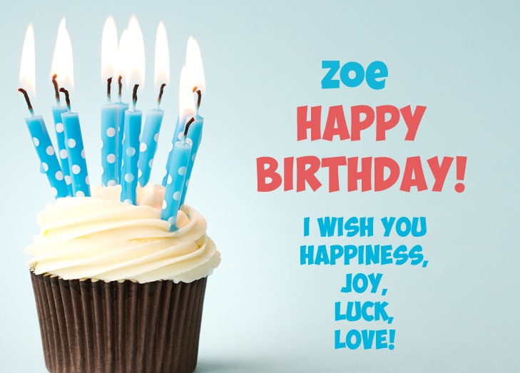 Pictures with names Happy birthday Zoe pics