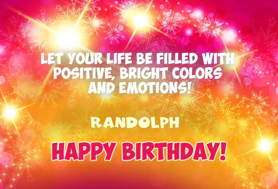 Happy Birthday Randolph images