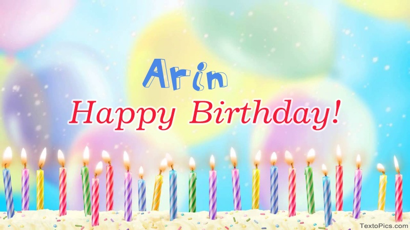 Cool congratulations for Happy Birthday of Arin