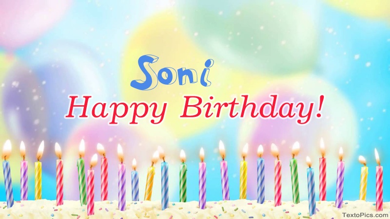 Cool congratulations for Happy Birthday of Soni