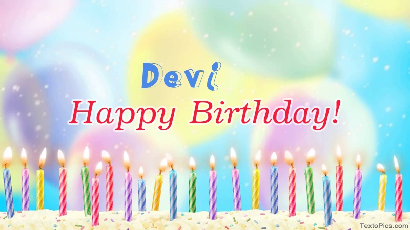Cool congratulations for Happy Birthday of Devi