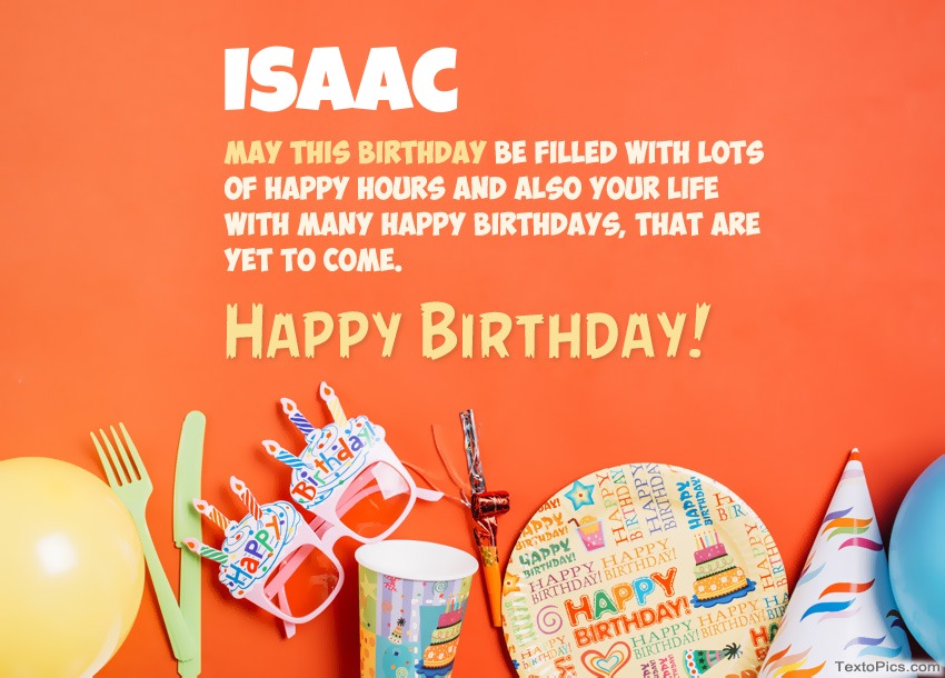 Congratulations for Happy Birthday of Isaac