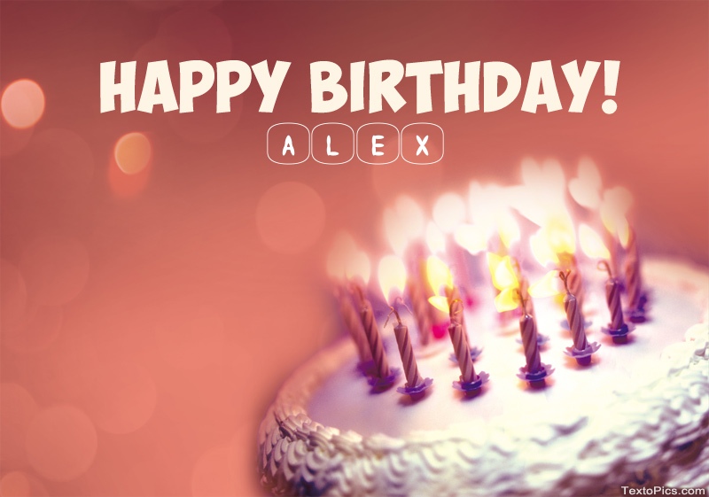 Download Happy Birthday card Alex free