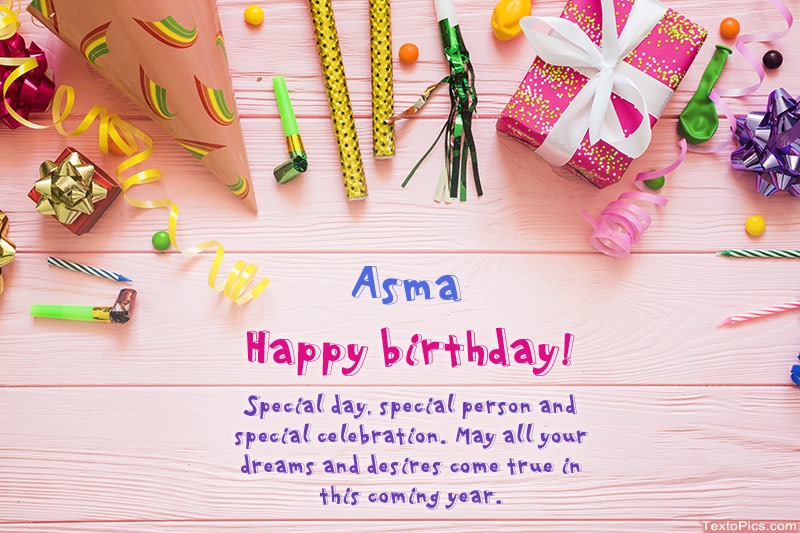 Happy Birthday Asma, Beautiful images