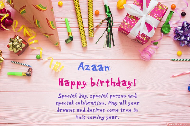 Happy Birthday Azaan, Beautiful images