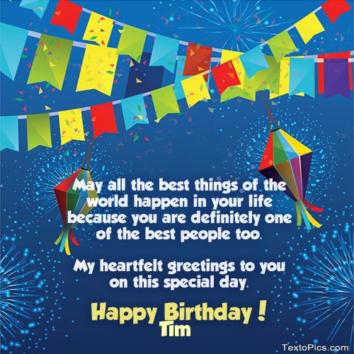 happy birthday tim photo happy birthday tim images