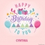 Cynthia - Happy Birthday pictures