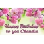 Happy Birthday CLAUDIA