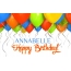 Birthday greetings ANNABELLE