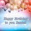 Daniel Happy Birthday to you!