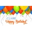 Birthday greetings CLAIRE
