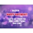 Happy Birthday cards for Alexia