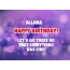 Happy Birthday cards for Allana