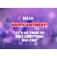 Happy Birthday cards for Bella