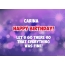 Happy Birthday cards for Carina