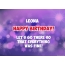 Happy Birthday cards for Leona