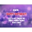 Happy Birthday cards for Zack