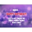 Happy Birthday cards for Kris
