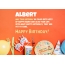 Congratulations for Happy Birthday of Albert
