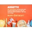 Congratulations for Happy Birthday of Annette