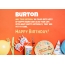 Congratulations for Happy Birthday of Burton