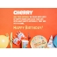 Congratulations for Happy Birthday of Cherry
