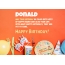 Congratulations for Happy Birthday of Donald