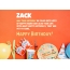 Congratulations for Happy Birthday of Zack