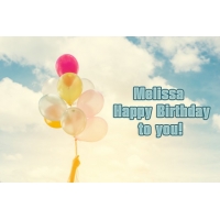 Happy Birthday Melissa pictures congratulations.