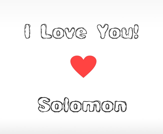I Love You Solomon