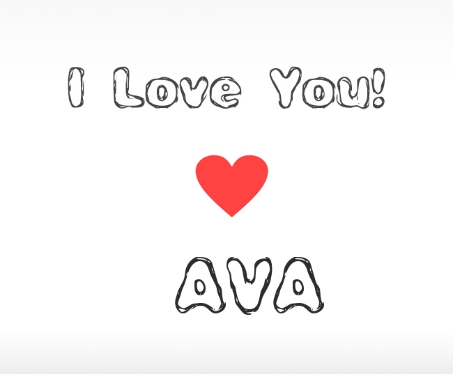 I Love You Ava