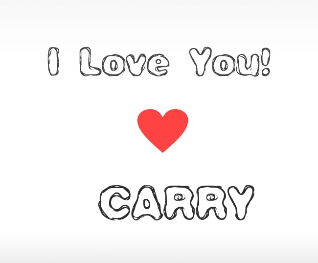 I Love You Carry