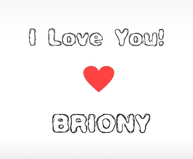 I Love You Briony