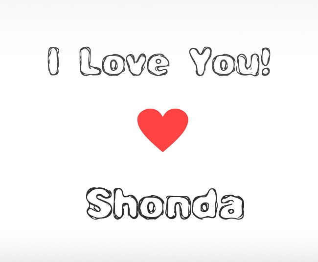 I Love You Shonda